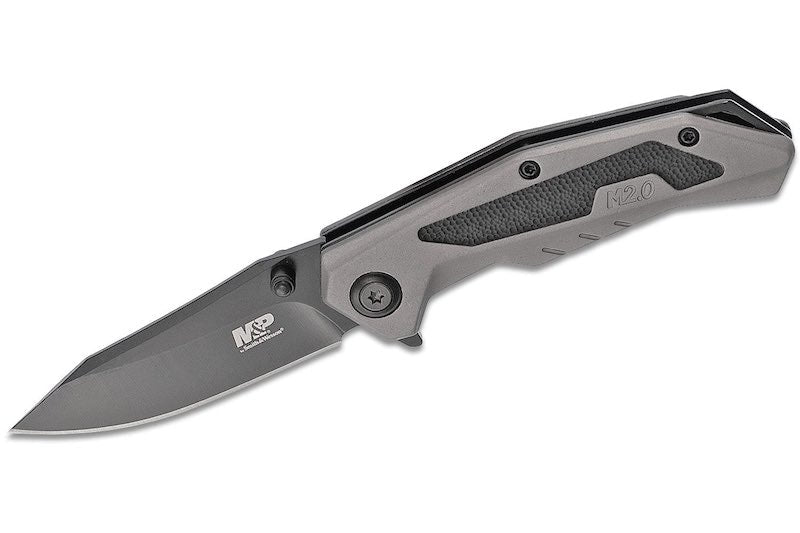 Smith & Wesson M&P Linerlock Folding Knife - Gray (SW1100040) - Bang Bang Airsoft