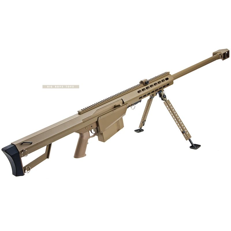 Snow Wolf BARRETT M82A1 Spring Sniper Rifle - Tan - Bang Bang Airsoft