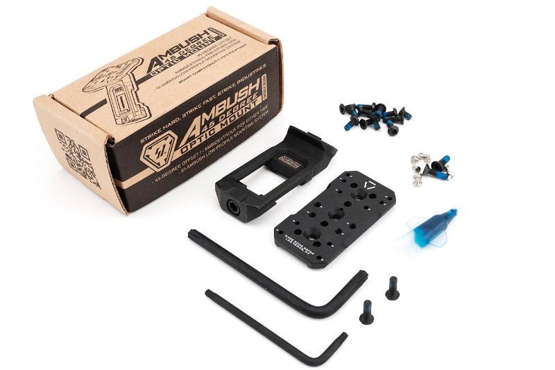 Strike Industries Ambush 45 - Degree Optic Mount - Black - Bang Bang Airsoft