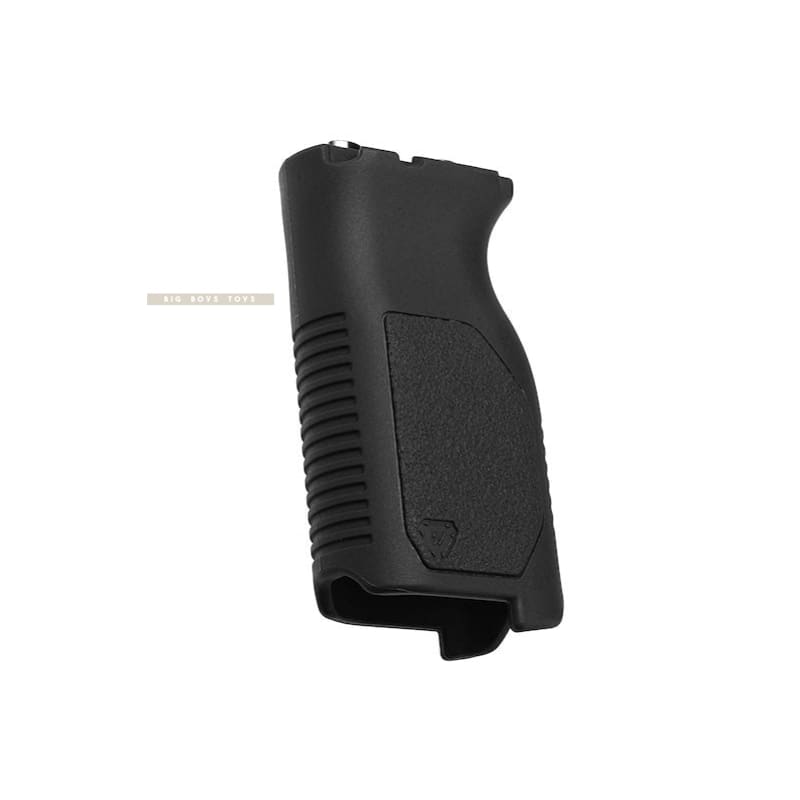 Strike Industries Angled Vertical Grip with Cable Management for M - Lok Rail (Long / Black) - Bang Bang Airsoft
