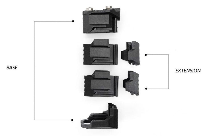 Strike Industries Stacked Angled Grip with Cable Management System (base) - Bang Bang Airsoft