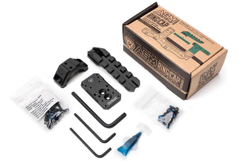 Strike Industries Strike ASM Ring Cap Multi - Optic Mount System - Black - Bang Bang Airsoft