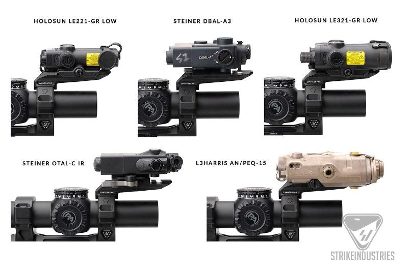 Strike Industries Strike ASM Ring Cap Multi - Optic Mount System - Black - Bang Bang Airsoft