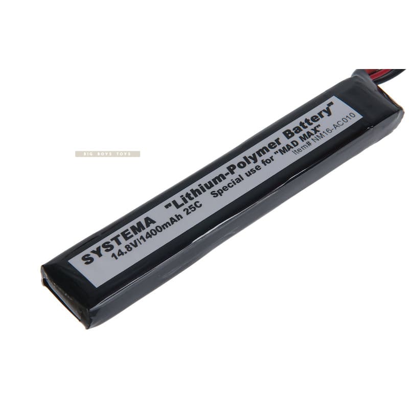 Systema 14.8V 1400mAh Battery for Systema PTW SUPER MAX & MA - Bang Bang Airsoft