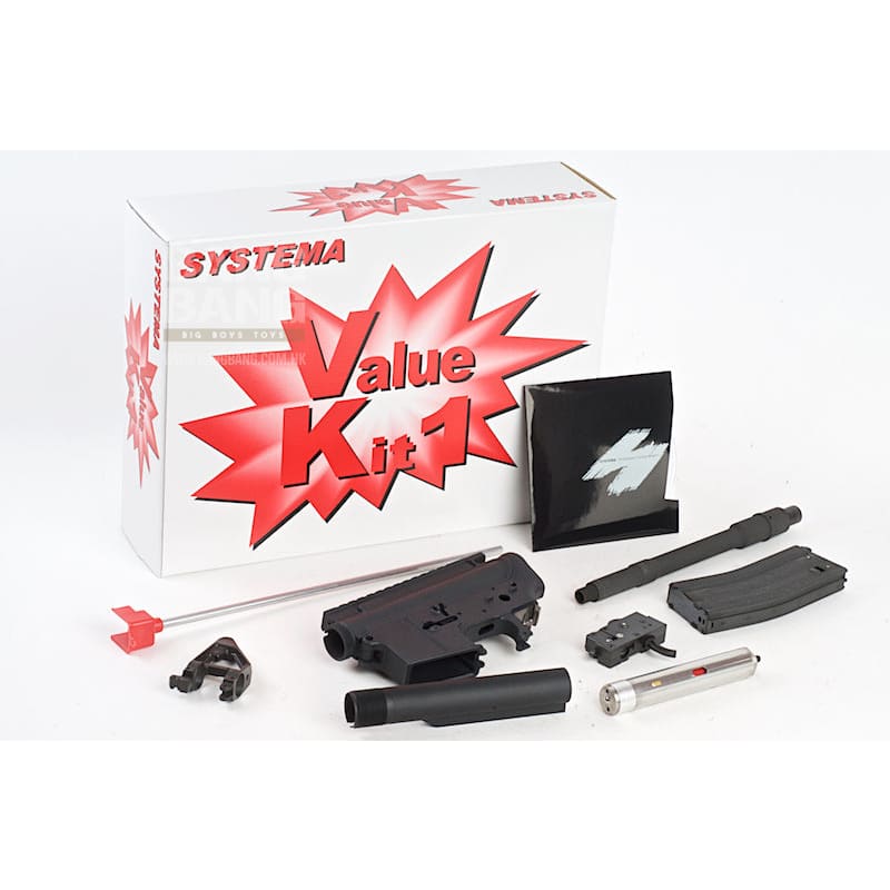 Systema PTW CQBR Value Kit 1 (Included Ambidextrouse Gear Box) - Upgrade Kit (M130 Cylinder) - Bang Bang Airsoft