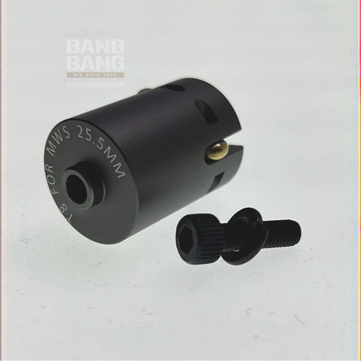 T8 M4 Roller Bolt End for Tokyo Marui MWS GBBR (RS Buffer Tube Inner Dimension - 25.5mm) - Bang Bang Airsoft