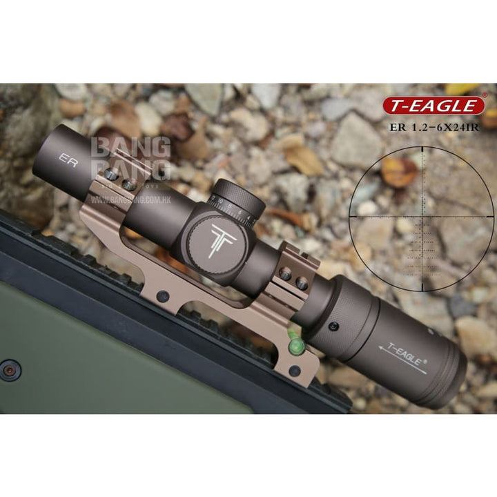 Teagle - ER 1.2 - 6X24IR Tactical Optic Sight Rifle Scope - wolf brown - Bang Bang Airsoft