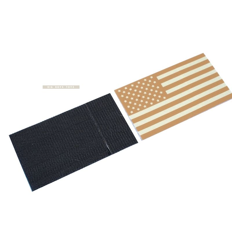 TMC USA FLAG Reflective PVC IR Patch Set (TAN) - Bang Bang Airsoft