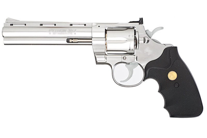Tokyo Marui Python 357 Spring Airsoft Revolver (6 inch) - Stainless Silver - Bang Bang Airsoft