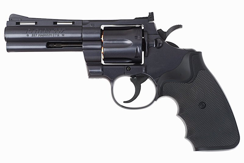 Tokyo Marui Python 357 Spring Revolver (4 inch) - Black - Bang Bang Airsoft