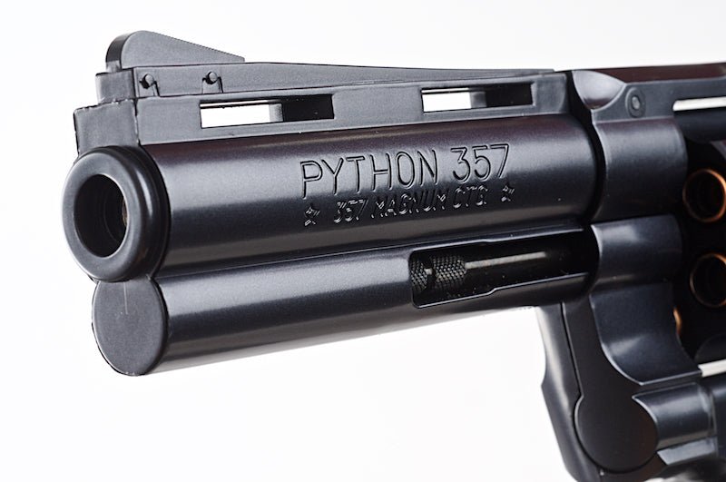 Tokyo Marui Python 357 Spring Revolver (4 inch) - Black - Bang Bang Airsoft