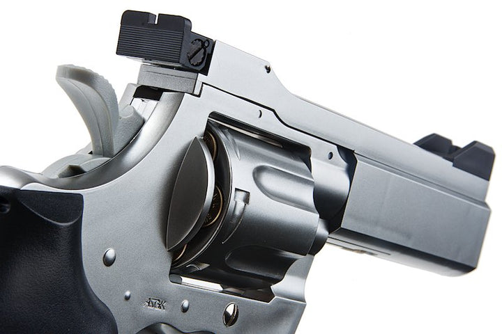 Tokyo Marui Python PPC Custom Spring Revolver 4 inch - Stainless Silver - Bang Bang Airsoft