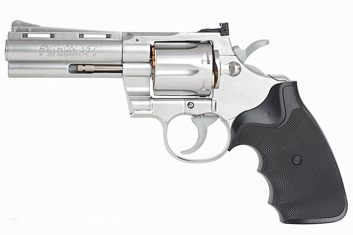 Tokyo Marui Spring Python 357 4 inch Airsoft Revolver (Stainless Silver) - Bang Bang Airsoft