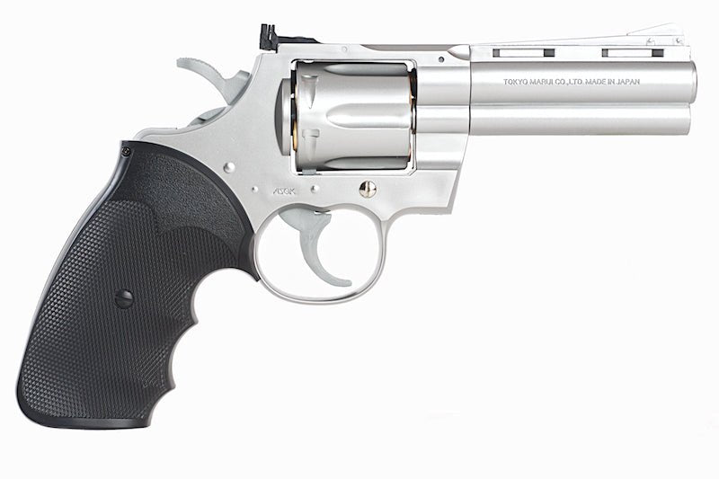 Tokyo Marui Spring Python 357 4 inch Airsoft Revolver (Stainless Silver) - Bang Bang Airsoft