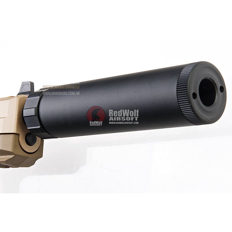 Tokyo Marui Tactical Silencer for Tokyo Marui FNX - 45 / HK45 Tactical Gas Pistol (16mm CW) - Black - Bang Bang Airsoft