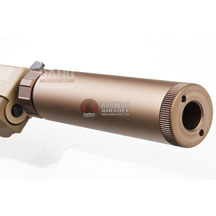 Tokyo Marui Tactical Silencer for Tokyo Marui FNX - 45 / HK45 Tactical Gas Pistol (16mm CW) - FDE - Bang Bang Airsoft