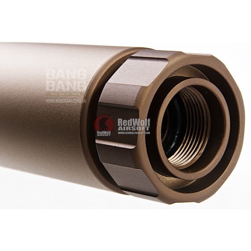Tokyo Marui Tactical Silencer for Tokyo Marui FNX - 45 / HK45 Tactical Gas Pistol (16mm CW) - FDE - Bang Bang Airsoft