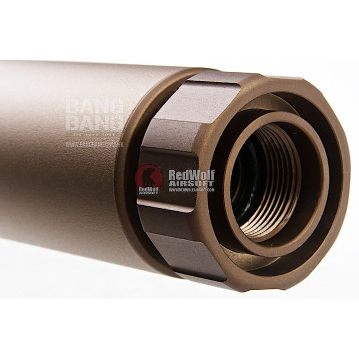 Tokyo Marui Tactical Silencer for Tokyo Marui FNX - 45 / HK45 Tactical Gas Pistol (16mm CW) - FDE - Bang Bang Airsoft