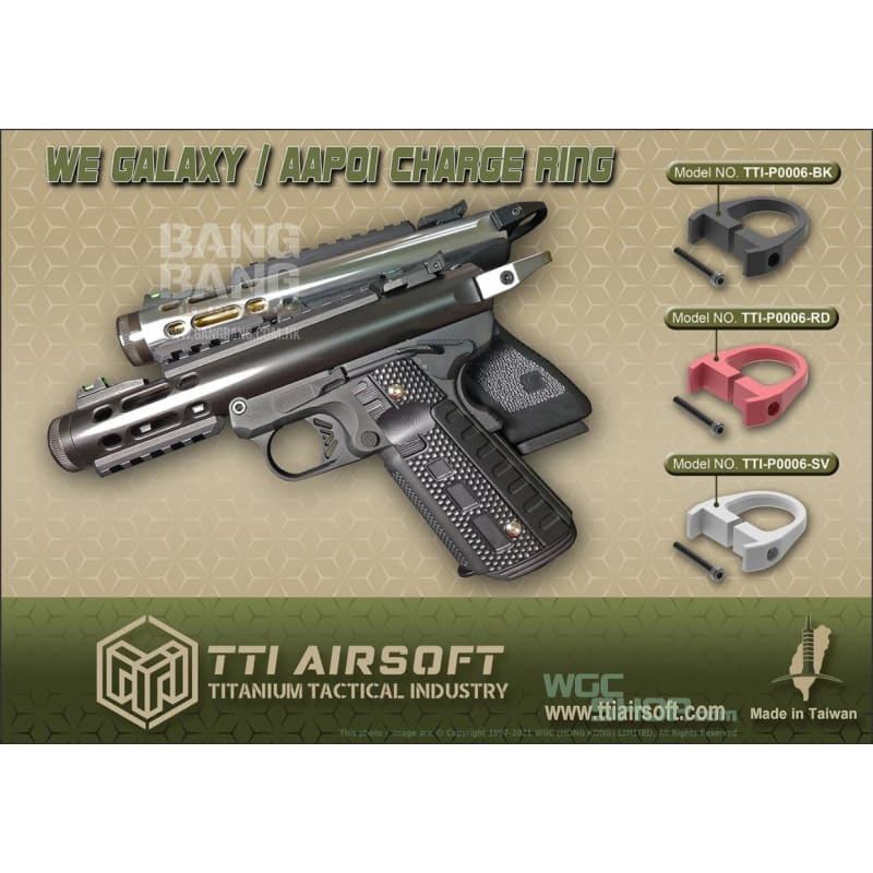 TTI AIRSOFT CNC CHARGING RING FOR WE GALAXY G - SERIES / AAP - 01 GBB AIROSFT - Bang Bang Airsoft
