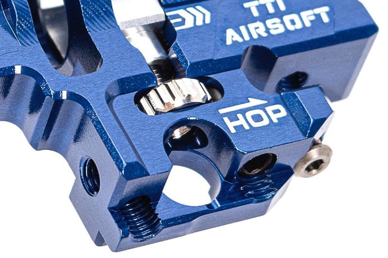 TTI Airsoft Tokyo Marui Hi Capa GBB Infinity One Piece Full CNC TDC Hop Up Chamber - Blue - Bang Bang Airsoft