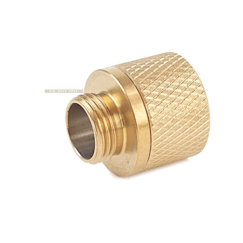 UAC Stainless Steel Adapter (11mm CW to 14mm CCW) - Gold - Bang Bang Airsoft