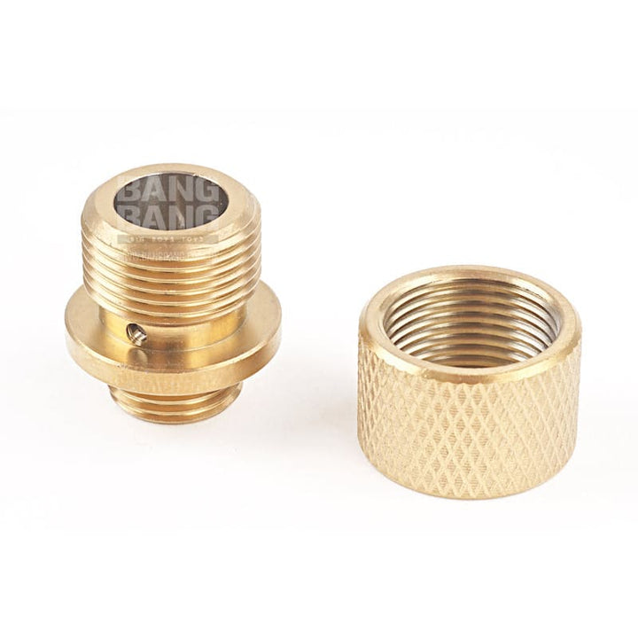 UAC Stainless Steel Adapter (11mm CW to 14mm CCW) - Gold - Bang Bang Airsoft