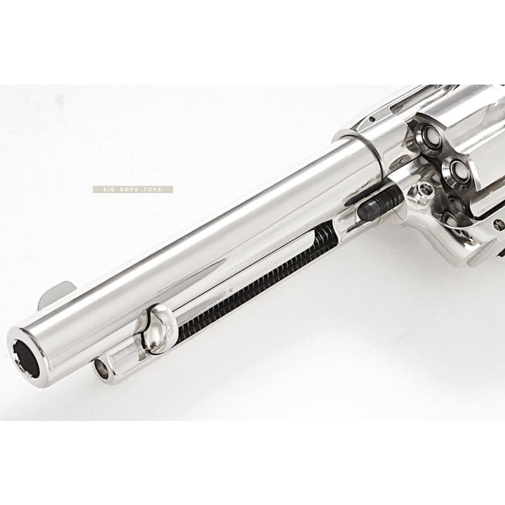 Umarex SAA .45 Co2 (GK Custom 6mm Version) Metal Revolver (Nickel Pearl) - Cowboy Police Version (by WinGun) - Bang Bang Airsoft