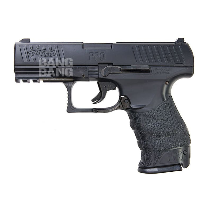 Umarex WALTHER PPQ 'HME' Metal Slide 6mm Spring Cocking Pistol - Black - Bang Bang Airsoft