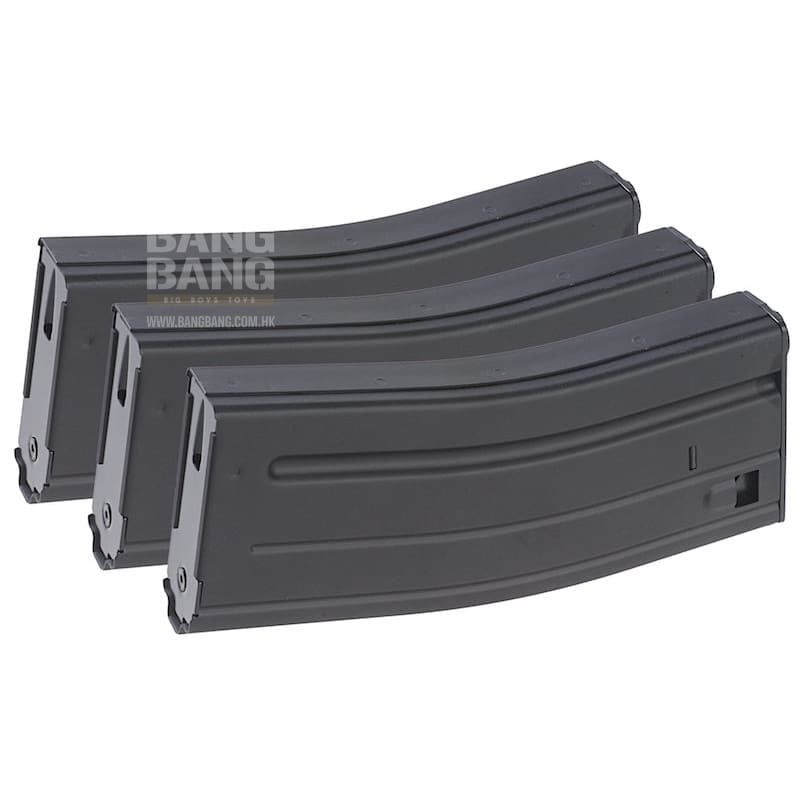 VFC 120rds Mid Cap Magazine for SCAR - L / M4 AEG (3pcs / Set) - Black - Bang Bang Airsoft