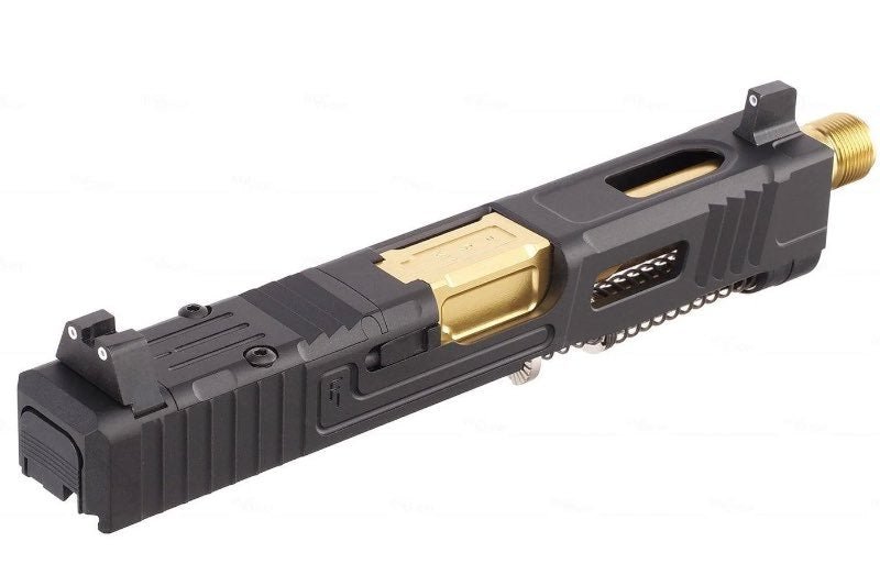 VFC Fowler Industries MKII Glock 19 Gen 4 GBB Airsoft Complete Upper Slide Set (Aluminum) - Bang Bang Airsoft