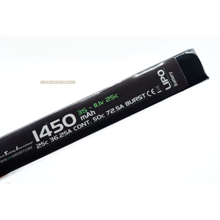 WE 11.1V 1450mAh 25C LIPO BATTERY - Bang Bang Airsoft