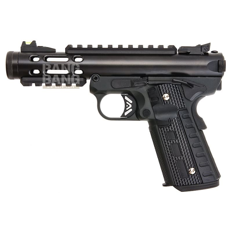 WE Galaxy 1911 GBB Pistol - Black Slide with Black Frame - Bang Bang Airsoft