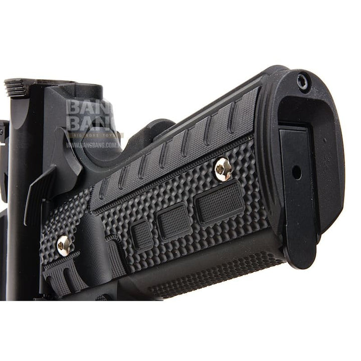 WE Galaxy 1911 GBB Pistol - Black Slide with Black Frame - Bang Bang Airsoft