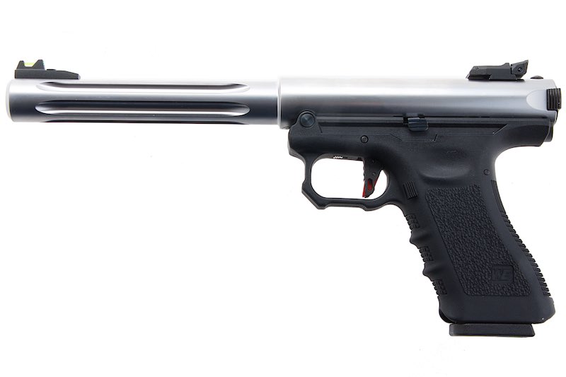 WE Galaxy G Series Premium L Green Gas Airsoft Pistol - Silver - Bang Bang Airsoft