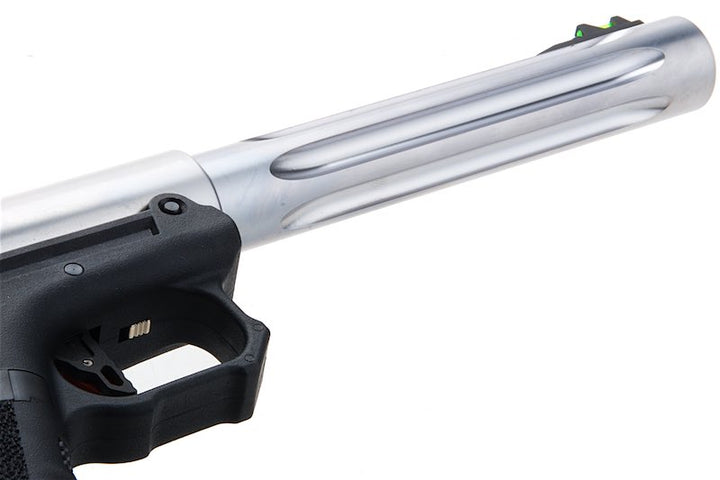 WE Galaxy G Series Premium L Green Gas Airsoft Pistol - Silver - Bang Bang Airsoft
