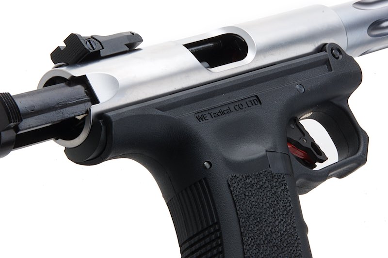WE Galaxy G Series Premium L Green Gas Airsoft Pistol - Silver - Bang Bang Airsoft