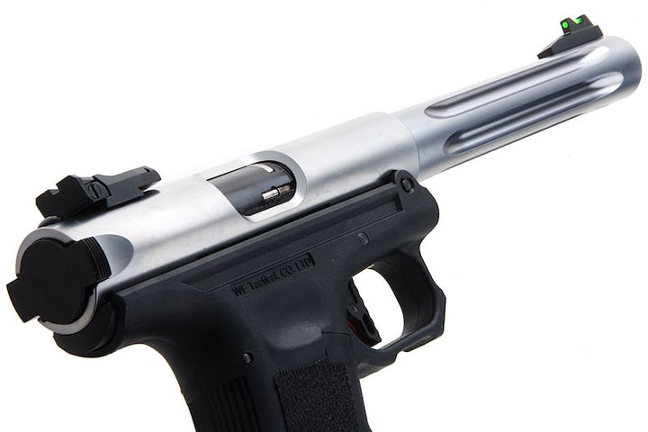 WE Galaxy G Series Premium L Green Gas Airsoft Pistol - Silver - Bang Bang Airsoft