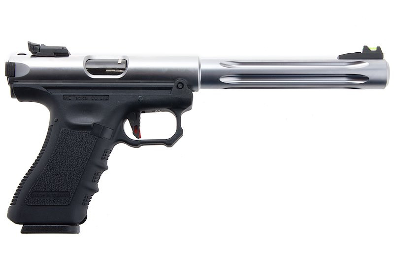 WE Galaxy G Series Premium L Green Gas Airsoft Pistol - Silver - Bang Bang Airsoft