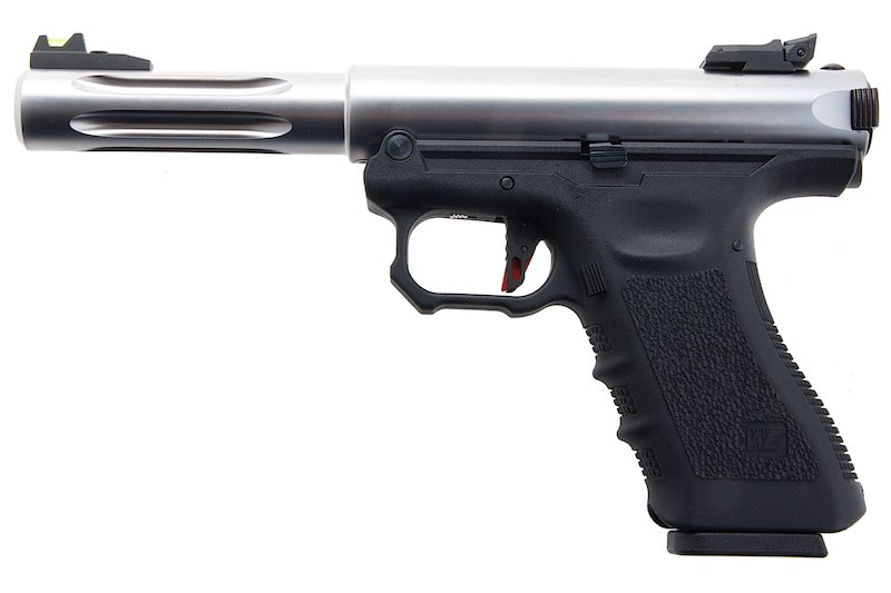WE Galaxy G Series Premium S Green Gas Airsoft Pistol - Silver - Bang Bang Airsoft