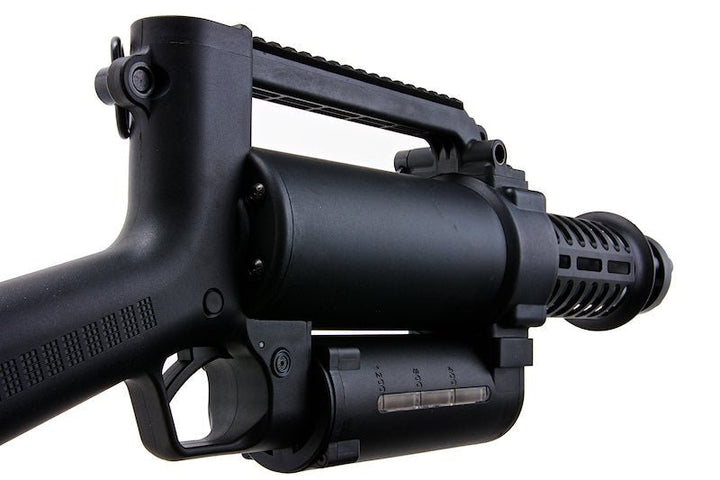 WELL PRO M134 Mini Vulcan Rotating Gatling Airsoft AEG - Black - Bang Bang Airsoft