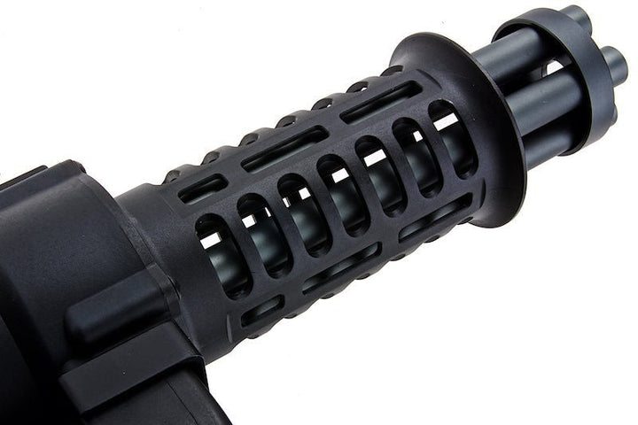 WELL PRO M134 Mini Vulcan Rotating Gatling Airsoft AEG - Black - Bang Bang Airsoft