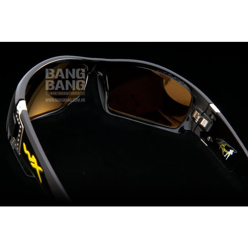 Wiley X XCESS POL Emerald Mirror Lens / Gloss Black Frame - Bang Bang Airsoft