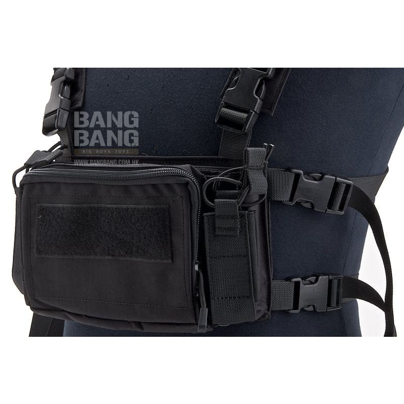 WoSport DECRM Micro Chest Rig - Black - Bang Bang Airsoft