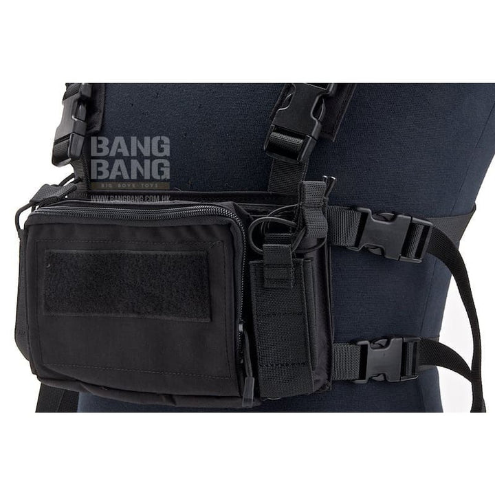 WoSport DECRM Micro Chest Rig - Black - Bang Bang Airsoft