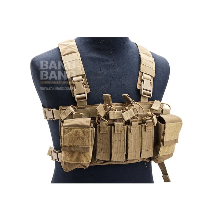 WoSport DECRX Chest Rig - TAN - Bang Bang Airsoft