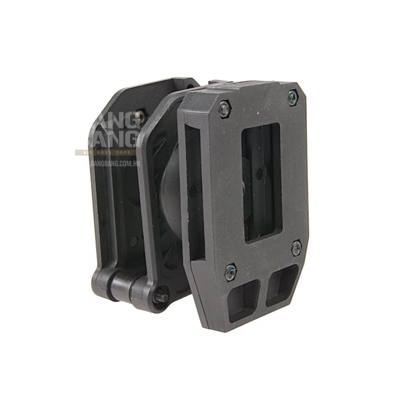 WoSport IPSC Multi - Angle Rotating Magazine Carrier for Double Stack Pistol Magazine - Black - Bang Bang Airsoft