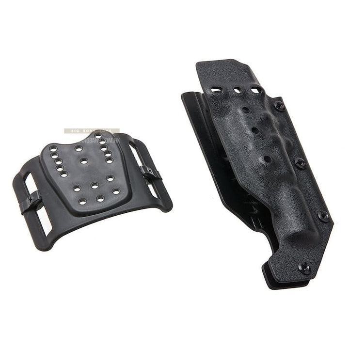 WoSport Lightweight Kydex Tactical Holster (Type - 1) for G19/17/34/45/VP9/XDM/PPQ with X300 Flashlight - BK - Bang Bang Airsoft