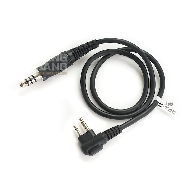Z Tactical Z124 Electronic PTT Wire for Motorola Double Pin - Bang Bang Airsoft